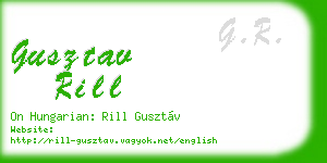 gusztav rill business card
